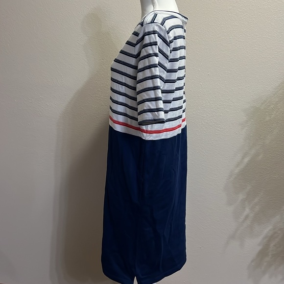 Land's End Women's Heritage Cotton Jersey Elbow Sleeve Dress size S - Picture 10 of 14